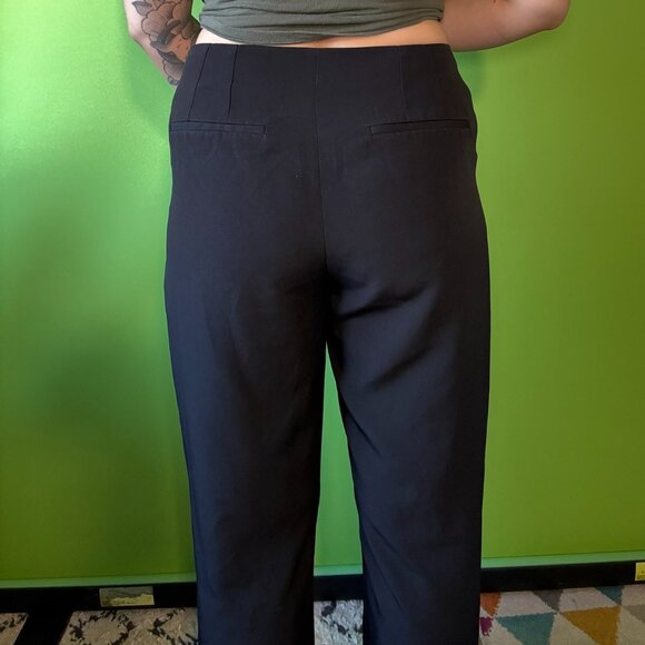 Elegant comfortable black trousers with gold buttons / XL / Never Worn - Picture 4 of 5